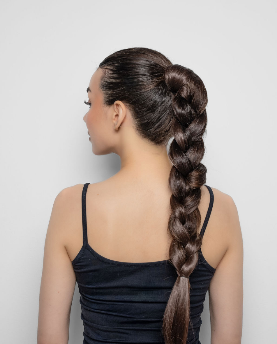 Kim single braid ponytail