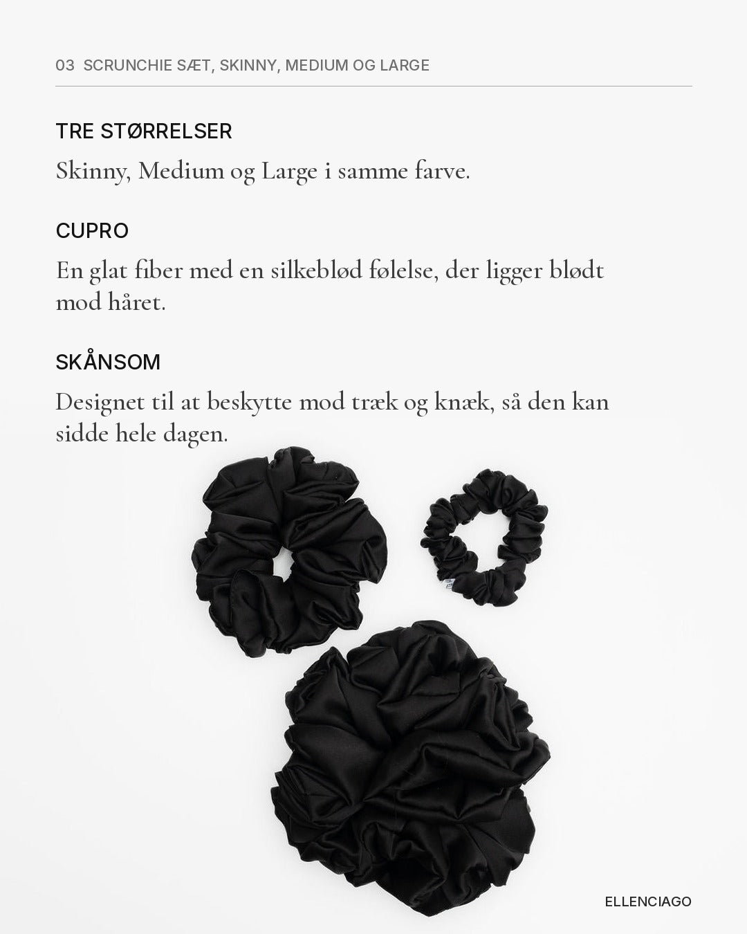 Black Icon Bundle Scrunchies [da]